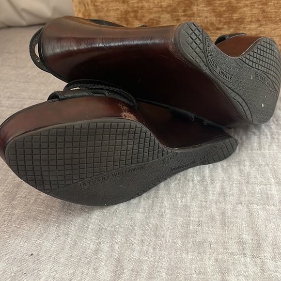 STUART WEITZMAN WEDGE SANDALS 7.5 - Picture 4 of 4